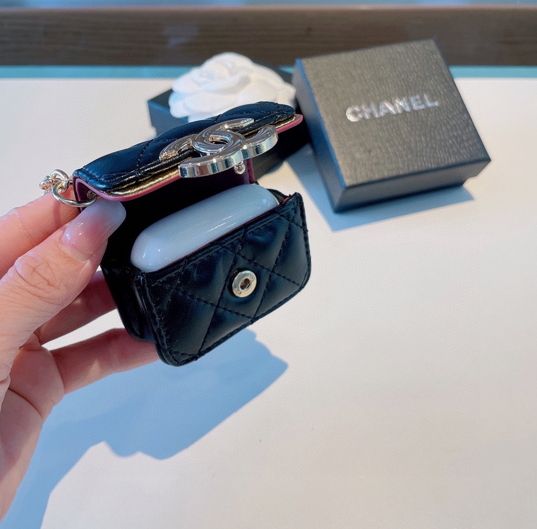 【スマホケース】CHANEL  イヤホン バッグ   -2色