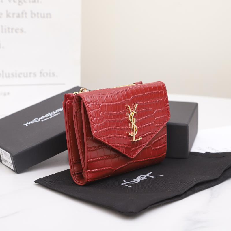 【Yves Saint laurent】ミディアム ウォレット 12·5*10*2.5cm -3色