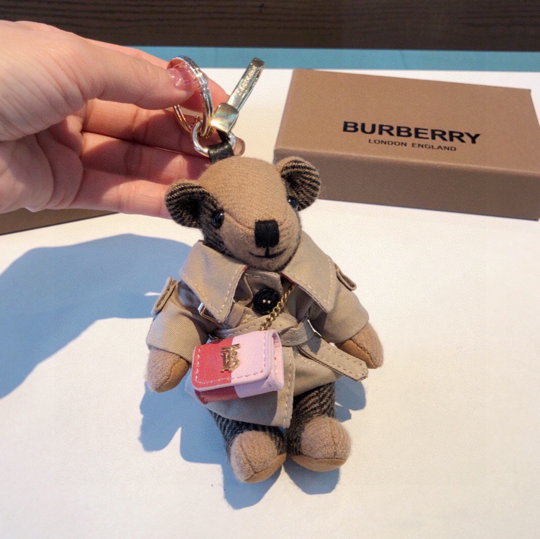 【Burberry】 キーホルダー  可爱い熊チャン 高さ12.5cm -2色