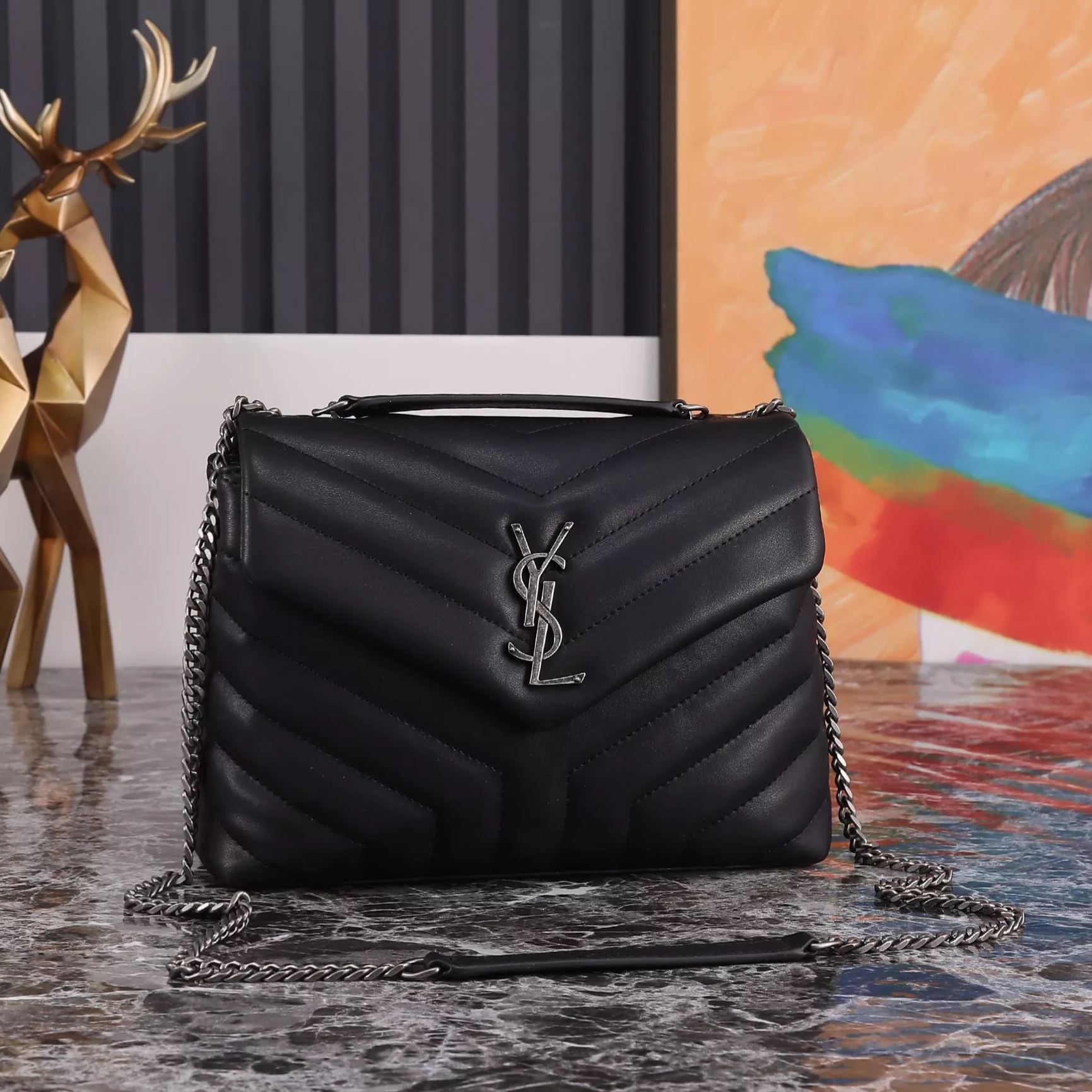 【SAINT LAURENT】  サイズ: 24x15x5cm