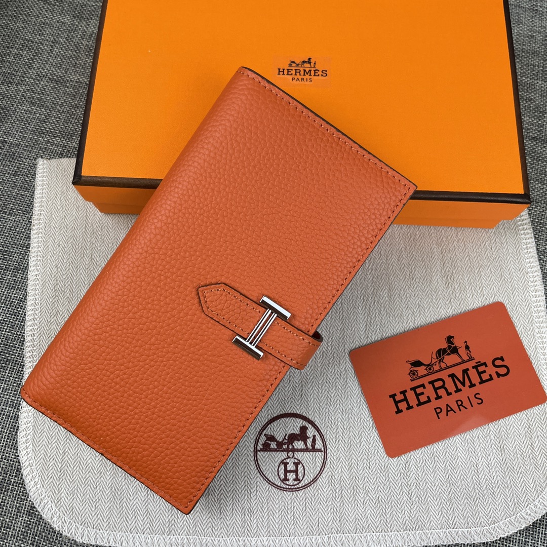 【Hermes 】二つ折り財布  9X17.5 CM -6色