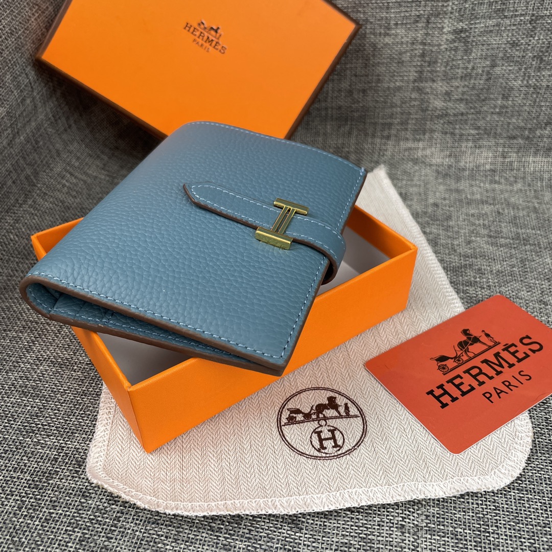 【Hermes 】二つ折り財布  10*12CM  -6色