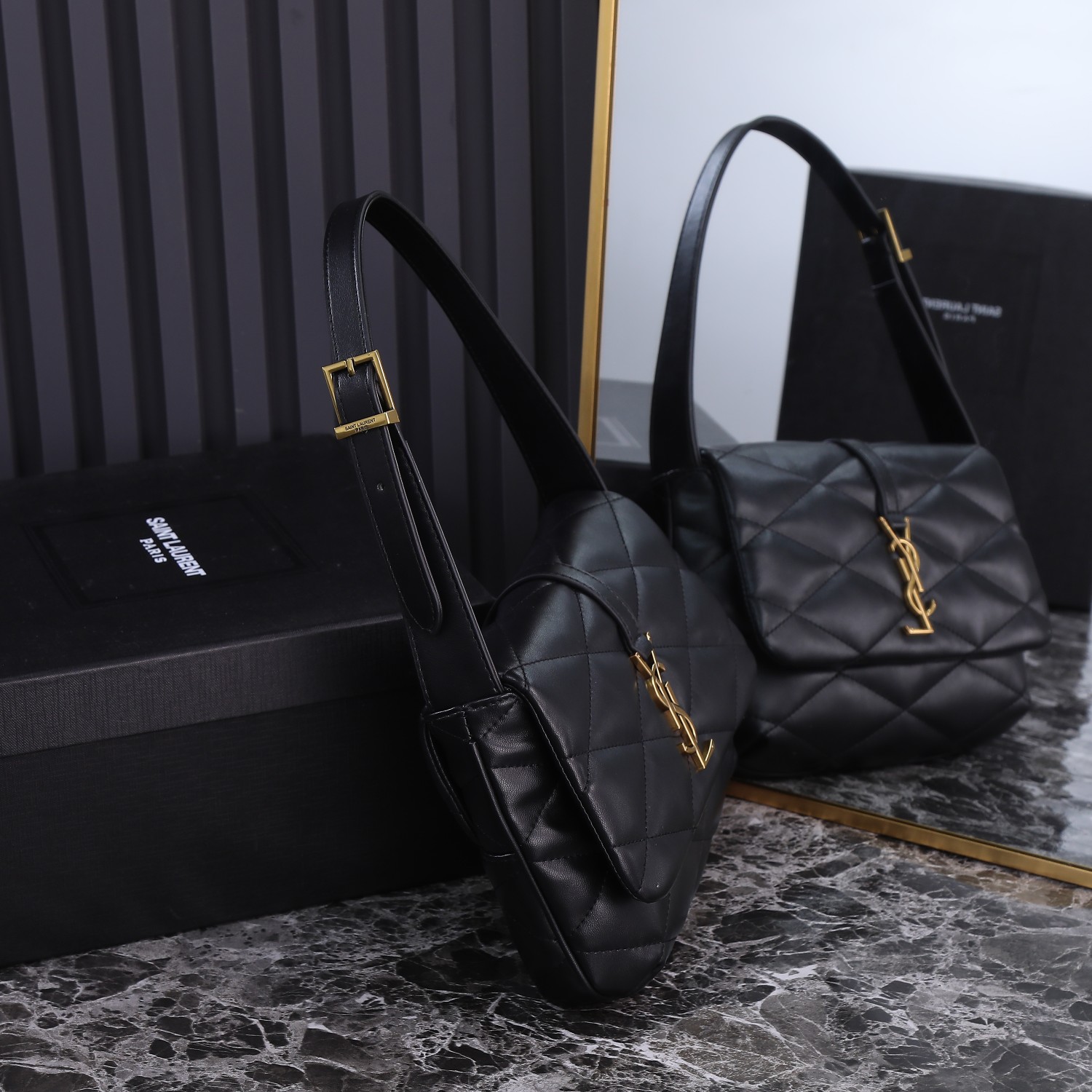 【SAINT LAURENT】  SUNSET サイズ: 24×18×5.5cm -3色