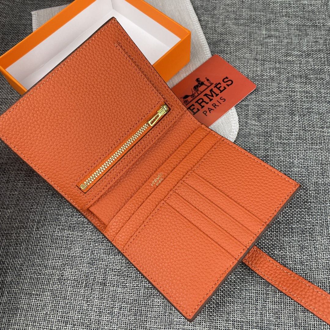 【Hermes 】二つ折り財布  10*12CM  -6色