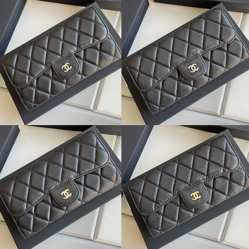 【CHANEL 】三つ折り財布  19*10*2.5CM