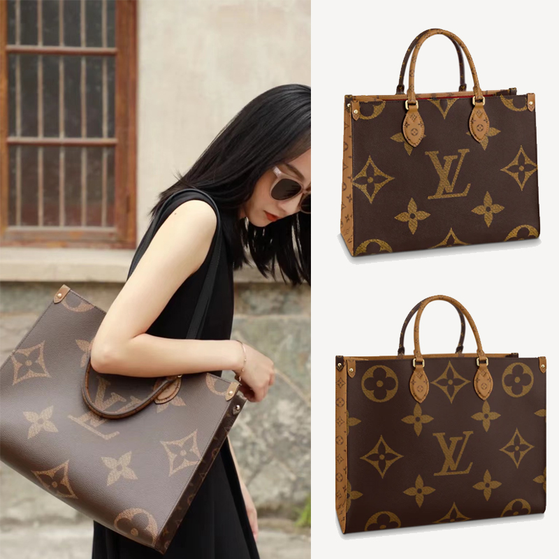 人気カラー★ ONTHEGOラージハンドバッグ GM MM M45321 M45320