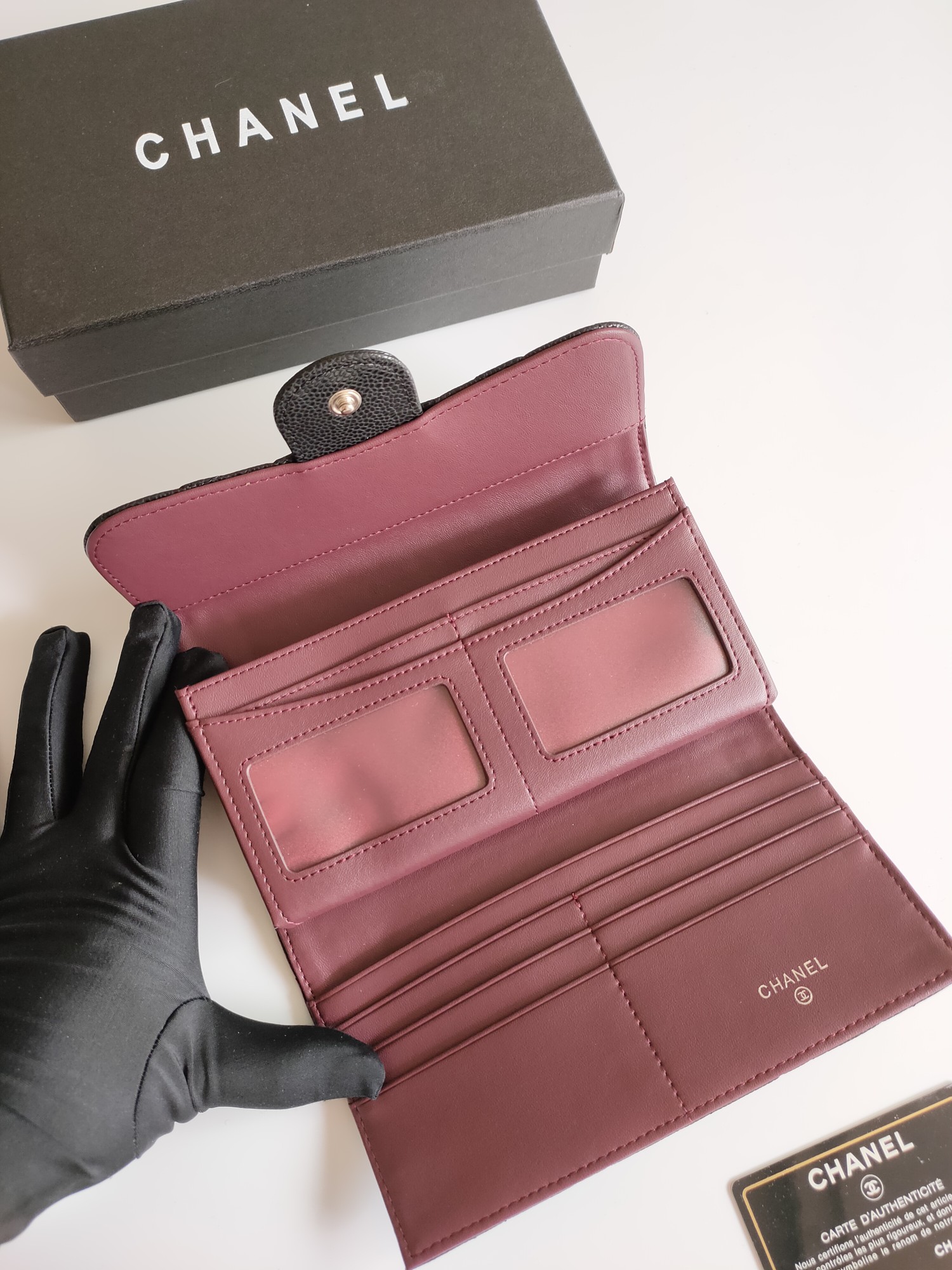【CHANEL 】三つ折り財布  19-10-3CM