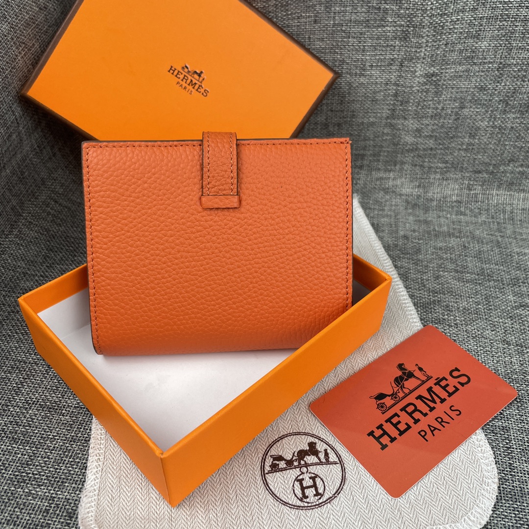 【Hermes 】二つ折り財布  10*12CM  -6色