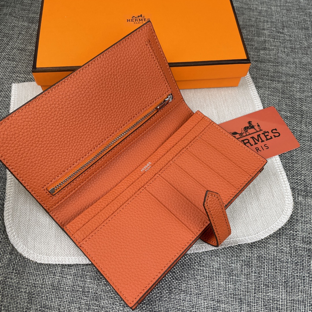 【Hermes 】二つ折り財布  9X17.5 CM -6色