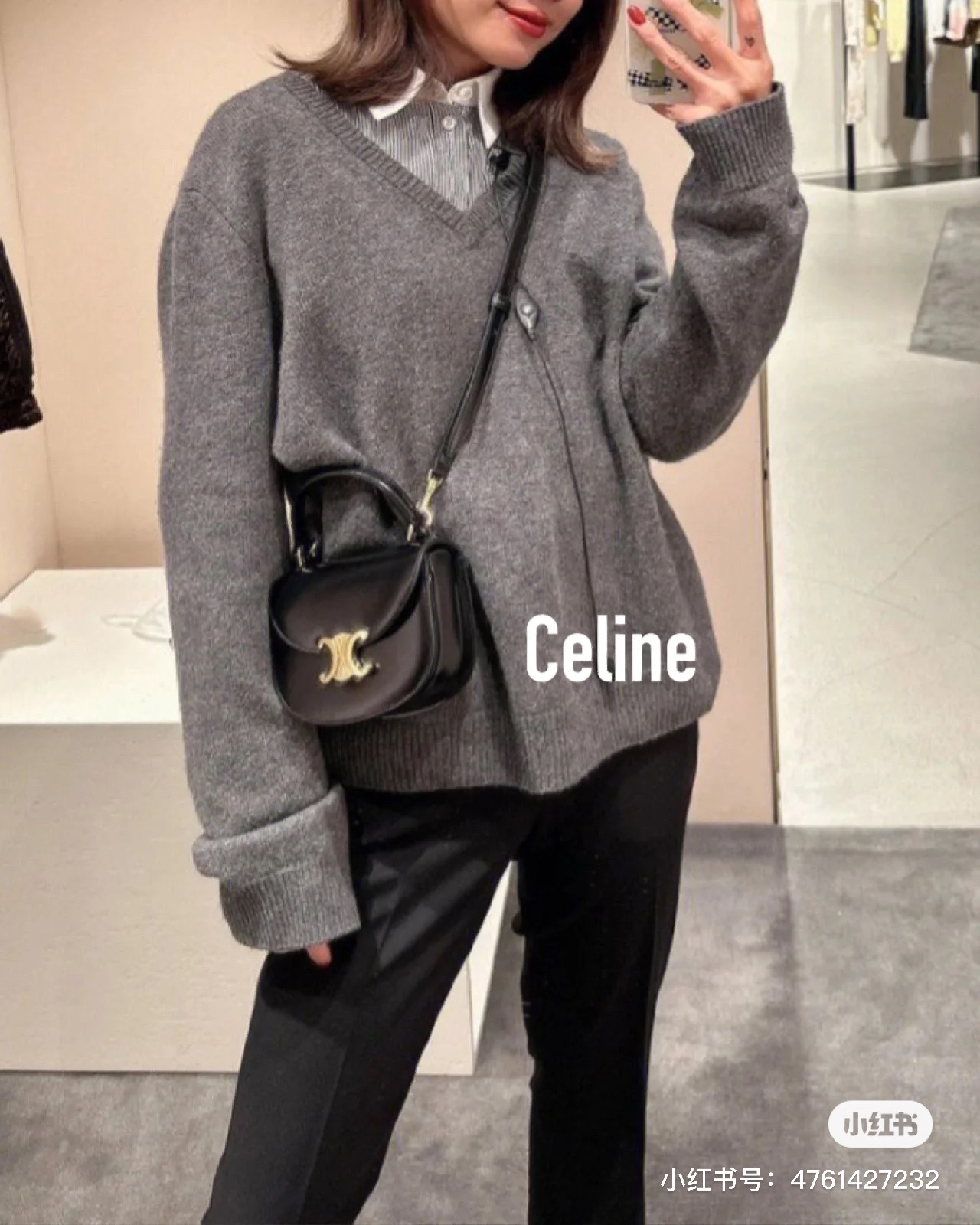 【CELINE】  サイズ:16.5*12*5CM -5色