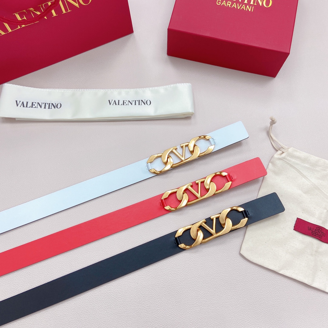 【Valentino】 レディース  幅：2.0CM 3.0CM  長：95-115CM  -3色