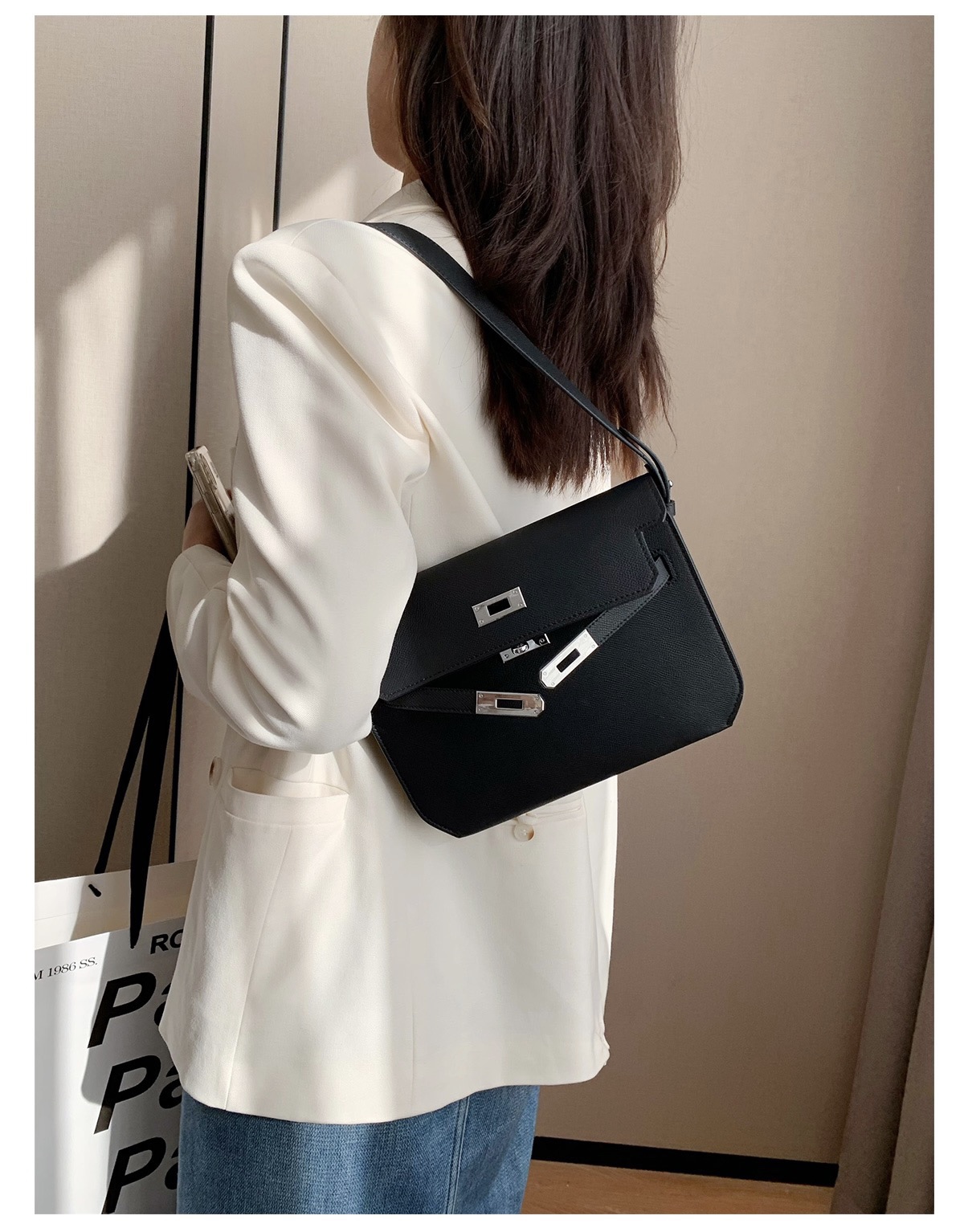 【Hermes 】kelly depeches 25 epsom  25*19*4 CM -8色