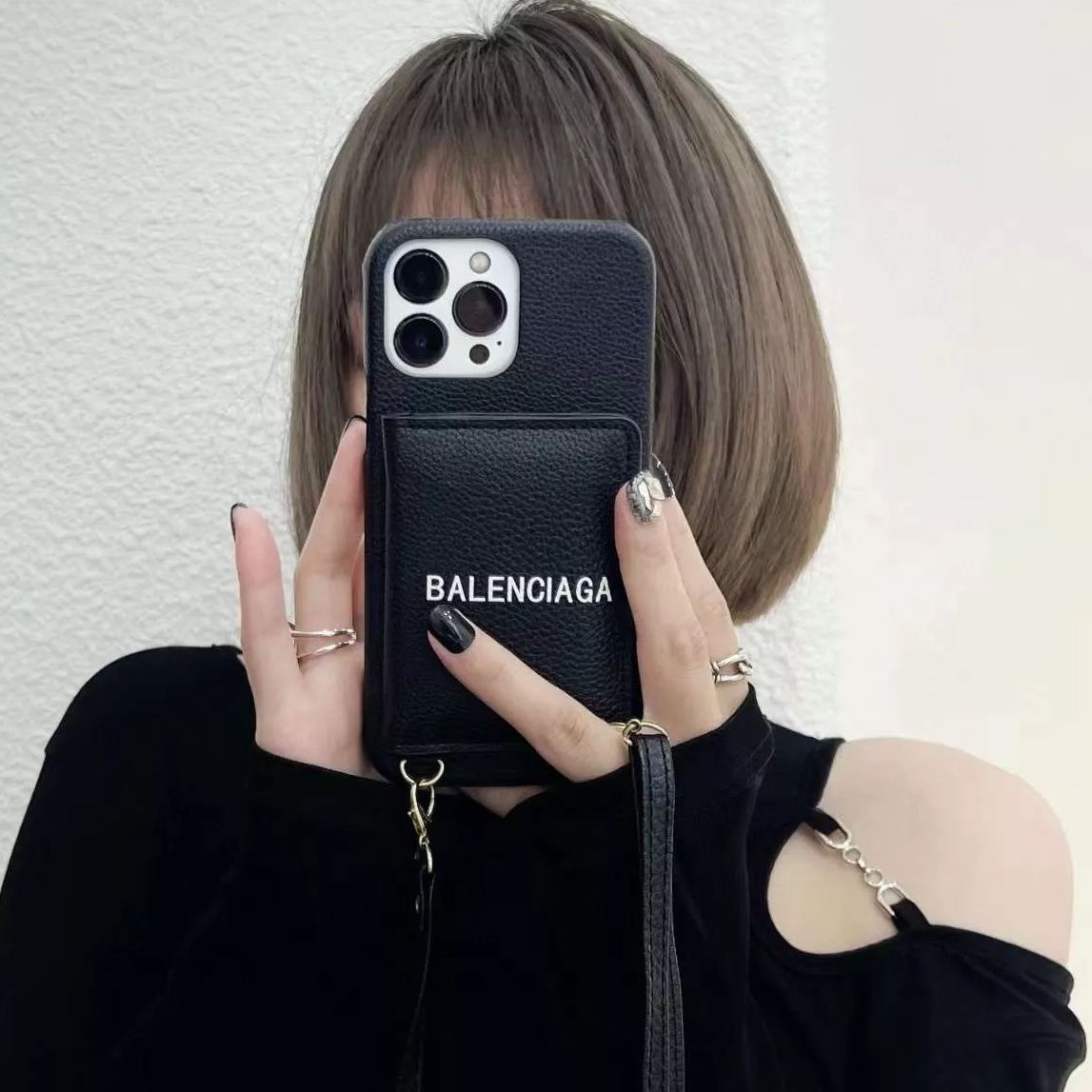 【スマホケース】BALENCIAGA  携帯カバー   -2色