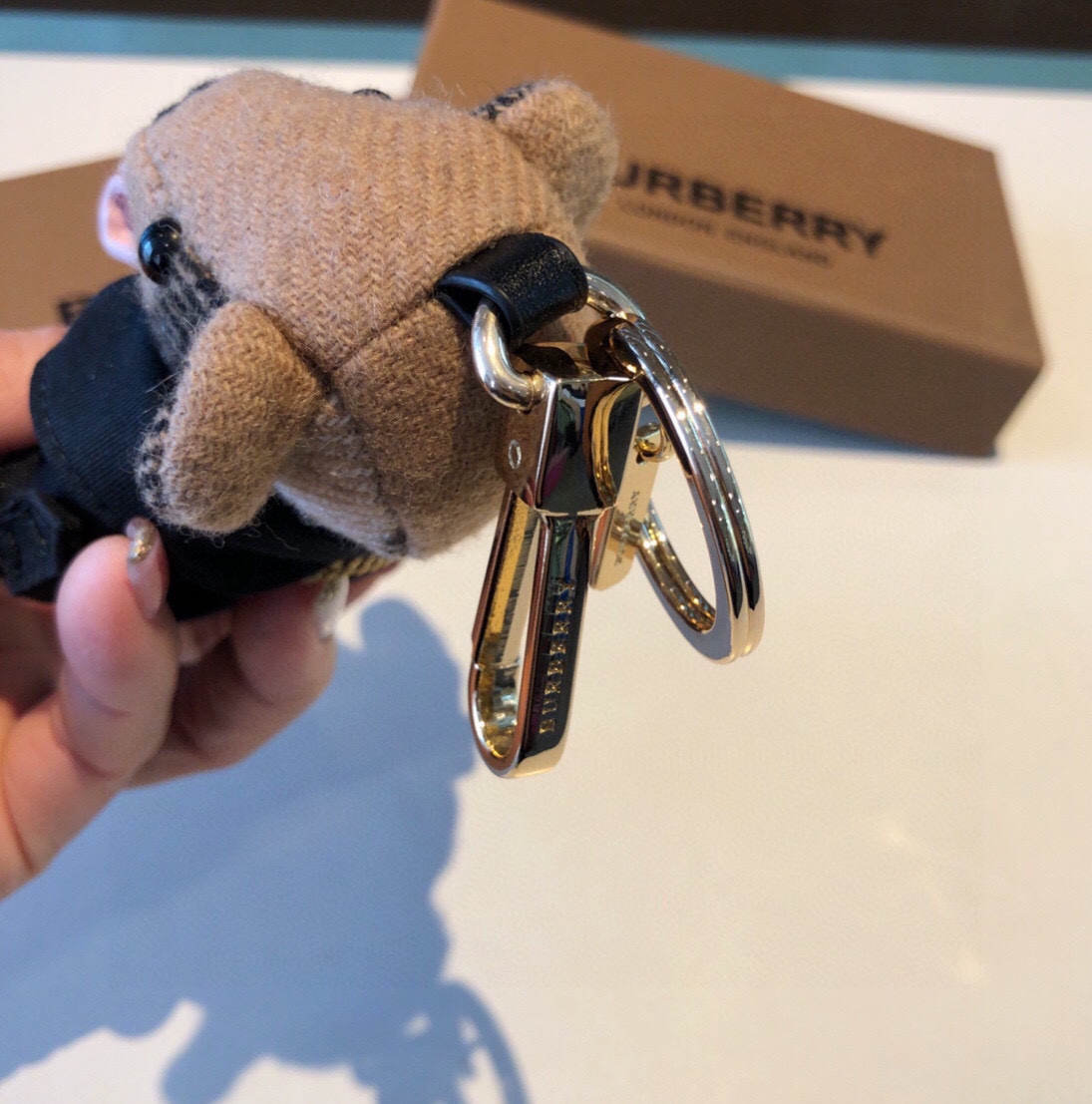 【Burberry】 キーホルダー  可爱い熊チャン 高さ12.5cm -2色