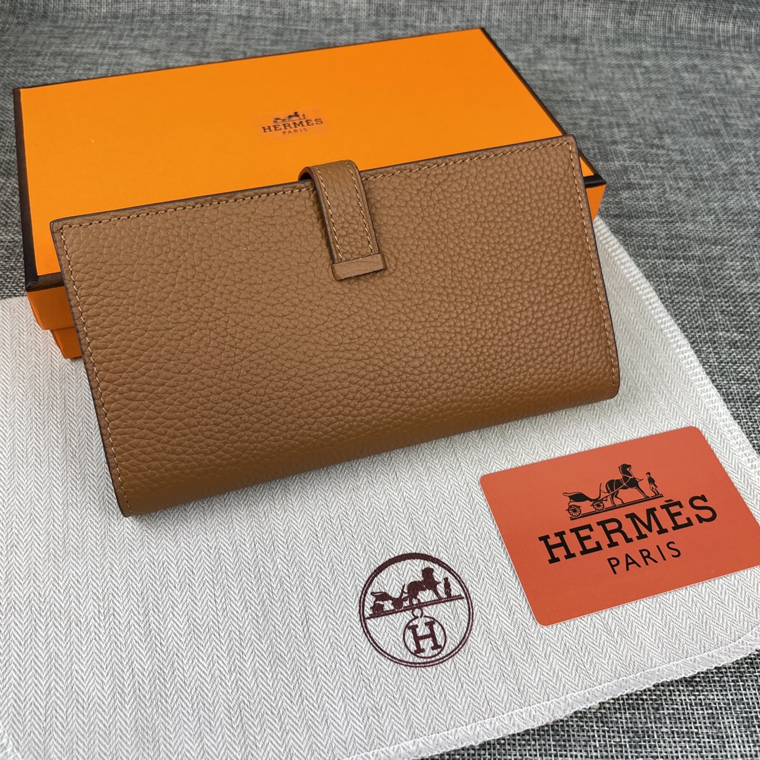【Hermes 】二つ折り財布  9X17.5 CM -6色