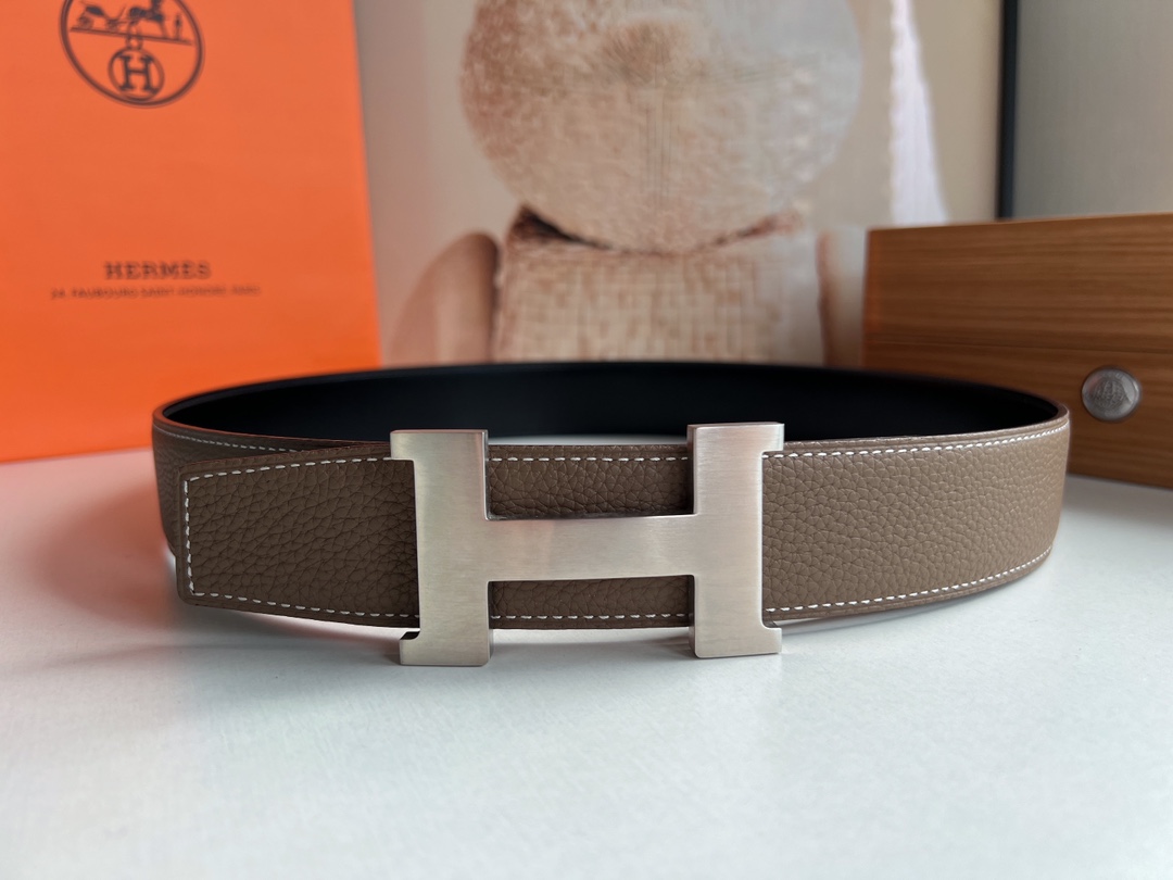 【Hermès】 メンズ  幅：3.8CM 長：105-125CM  -3色