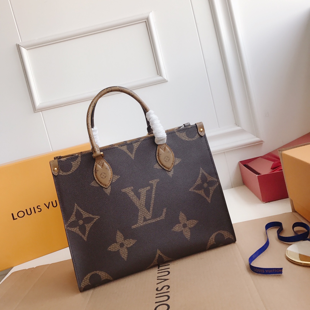 人気カラー★ ONTHEGOラージハンドバッグ GM MM M45321 M45320