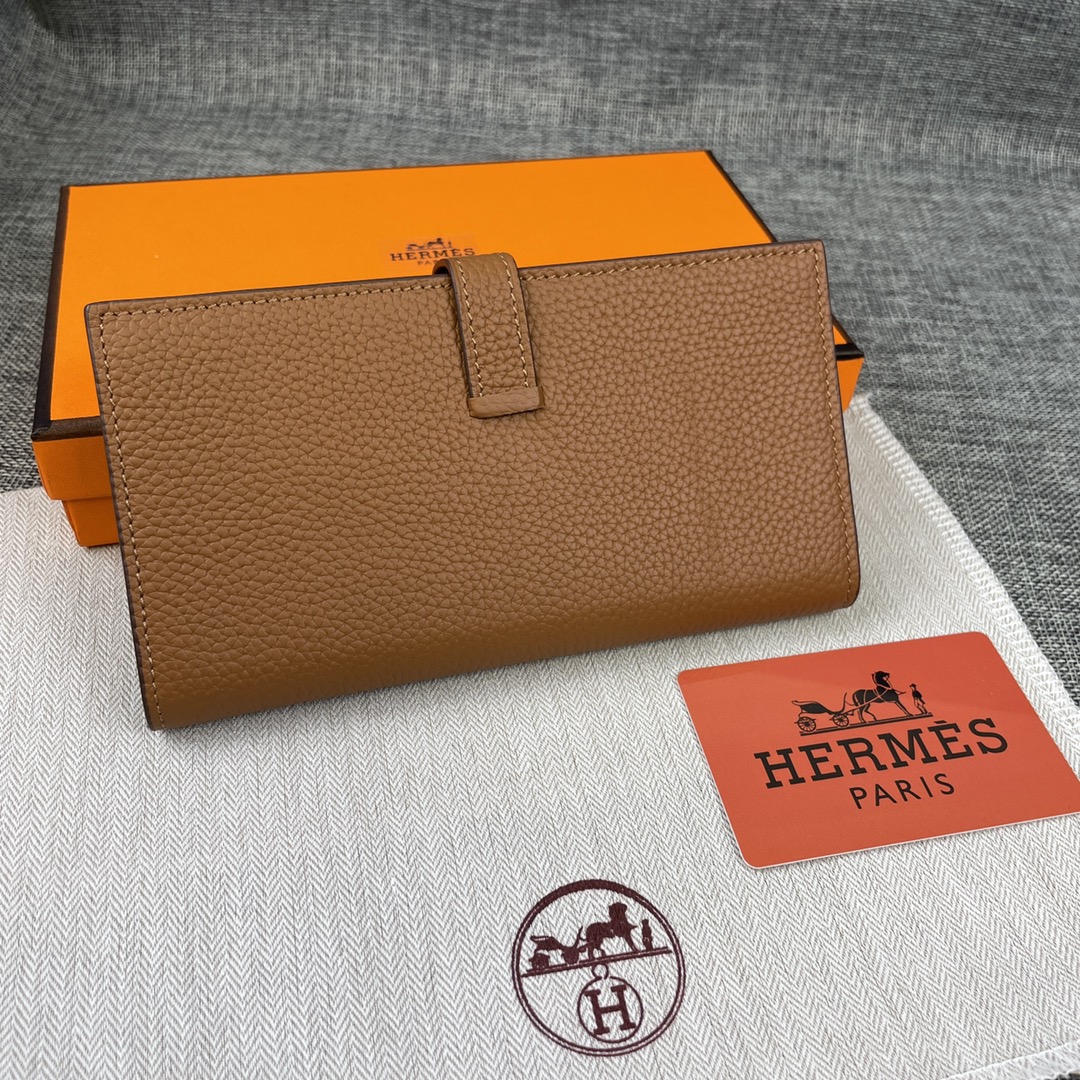 【Hermes 】二つ折り財布  9X17.5 CM -6色