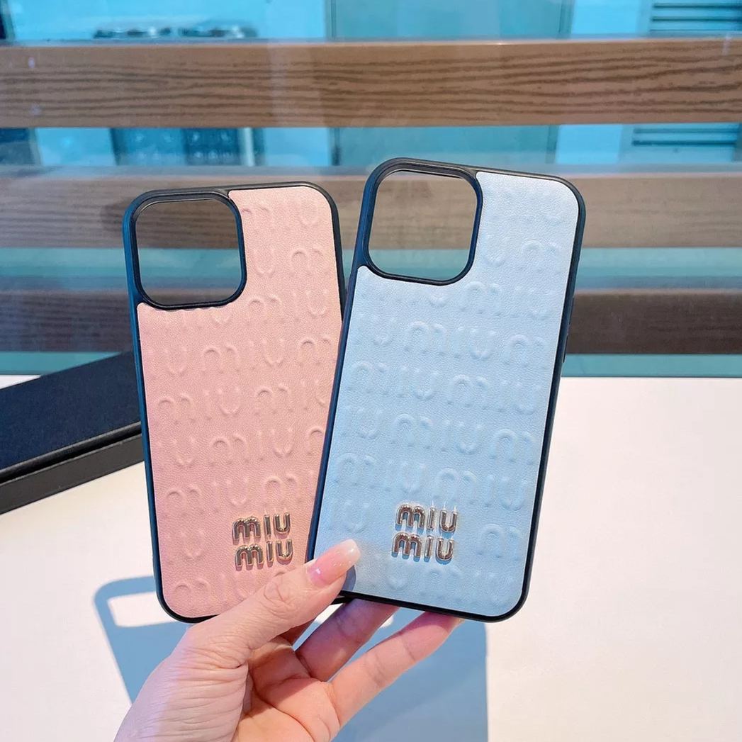 【スマホケース】MIUMIU 携帯カバー   -2色