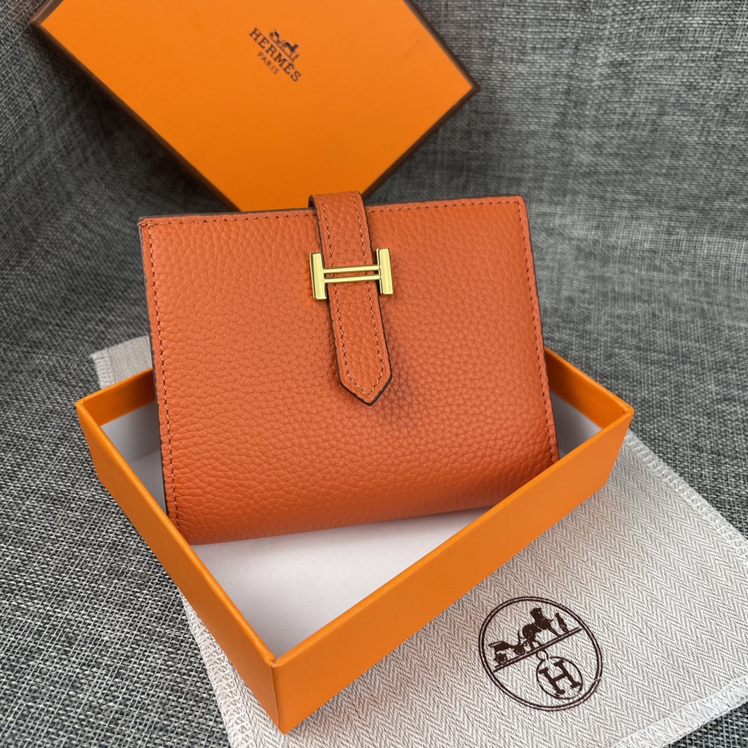 【Hermes 】二つ折り財布  10*12CM  -6色