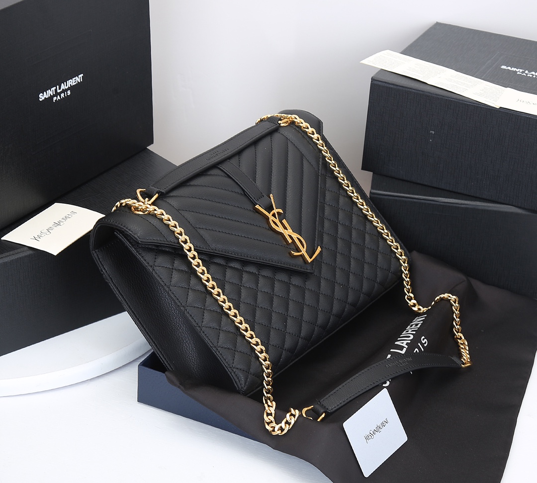 【SAINT LAURENT】 番号:1602  サイズ: 31x20x8cm