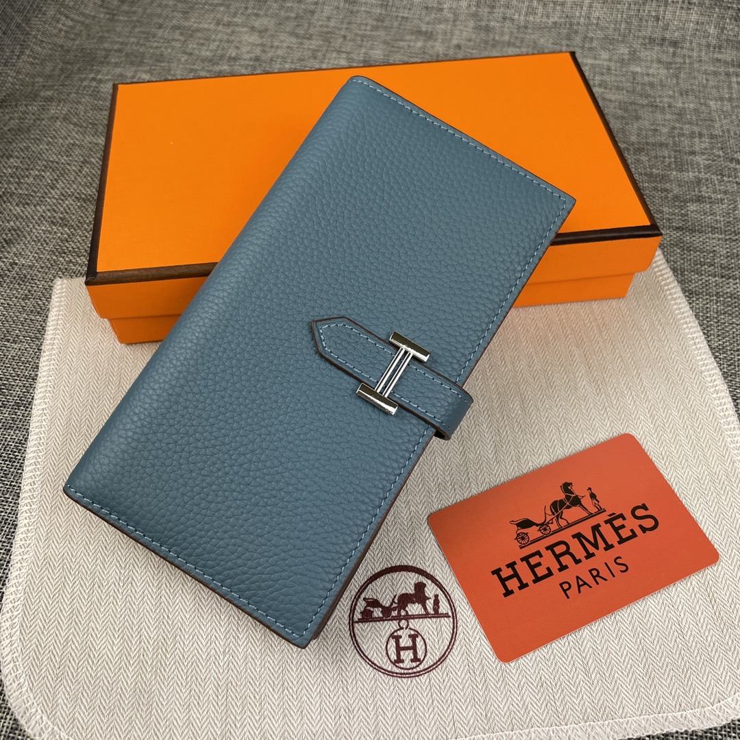 【Hermes 】二つ折り財布  9X17.5 CM -6色