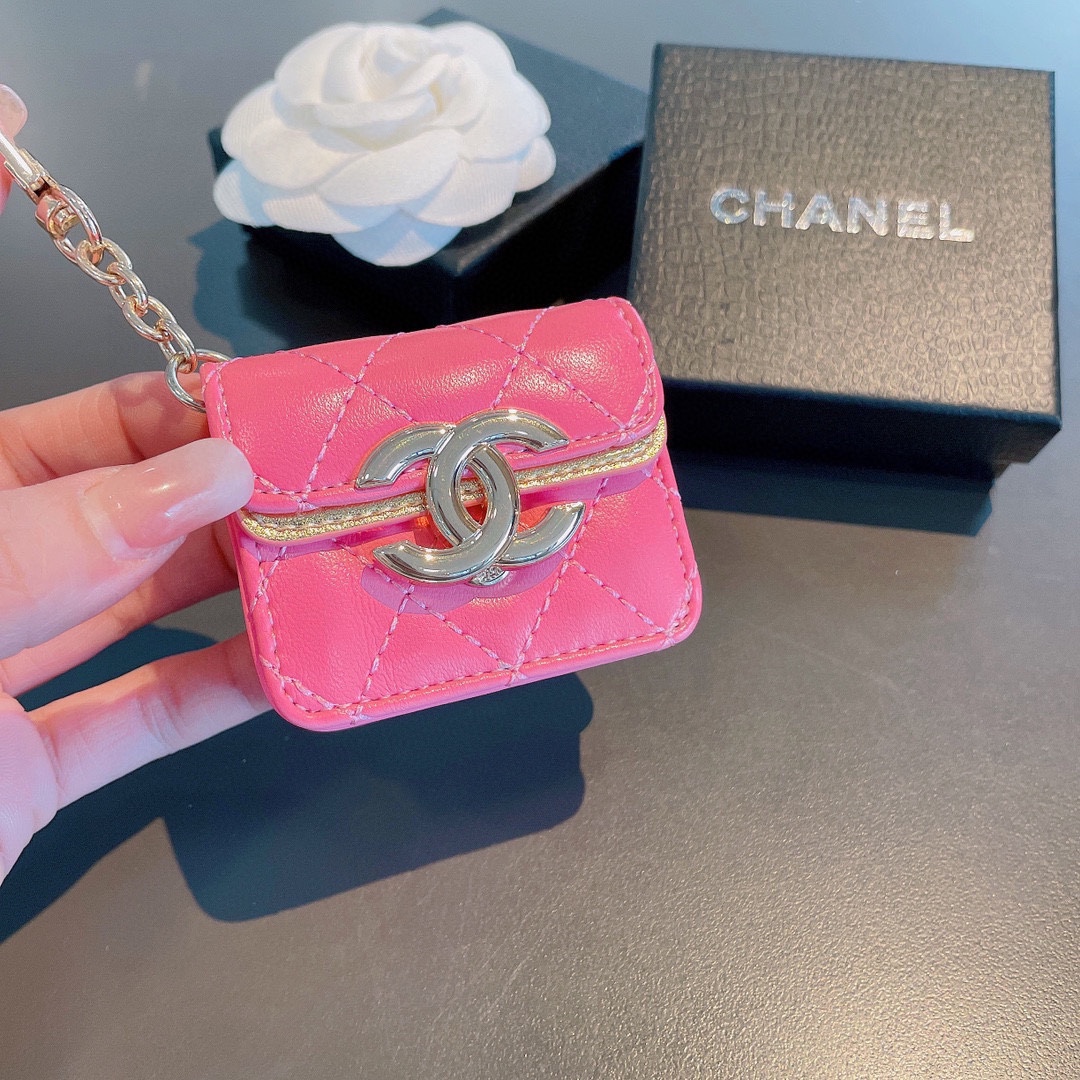 【スマホケース】CHANEL  イヤホン バッグ   -2色