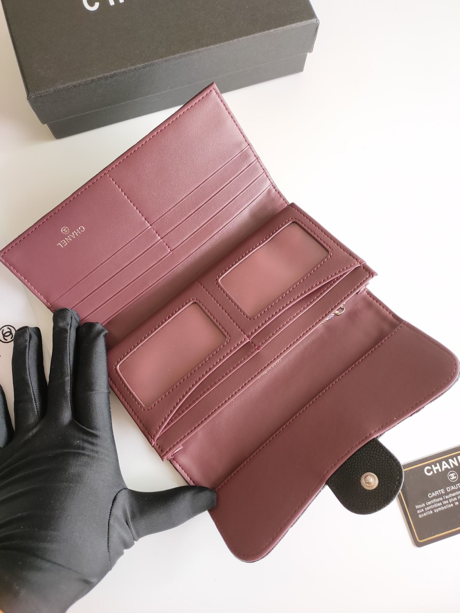 【CHANEL 】三つ折り財布  19-10-3CM