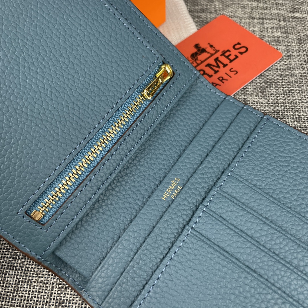 【Hermes 】二つ折り財布  10*12CM  -6色
