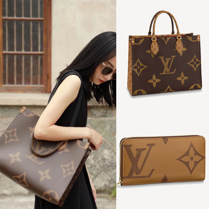 人気カラー★ ONTHEGOラージハンドバッグ GM MM M45321 M45320