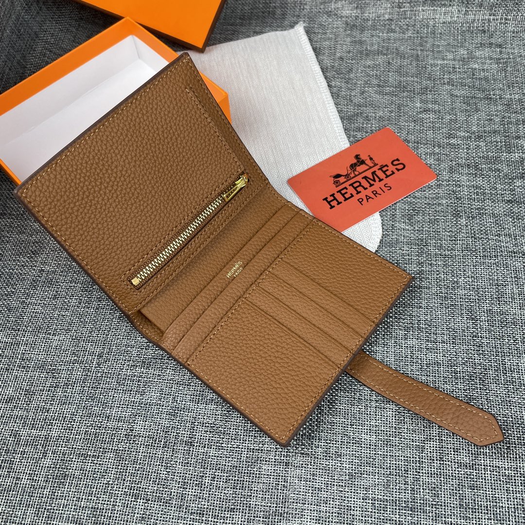 【Hermes 】二つ折り財布  10*12CM  -6色