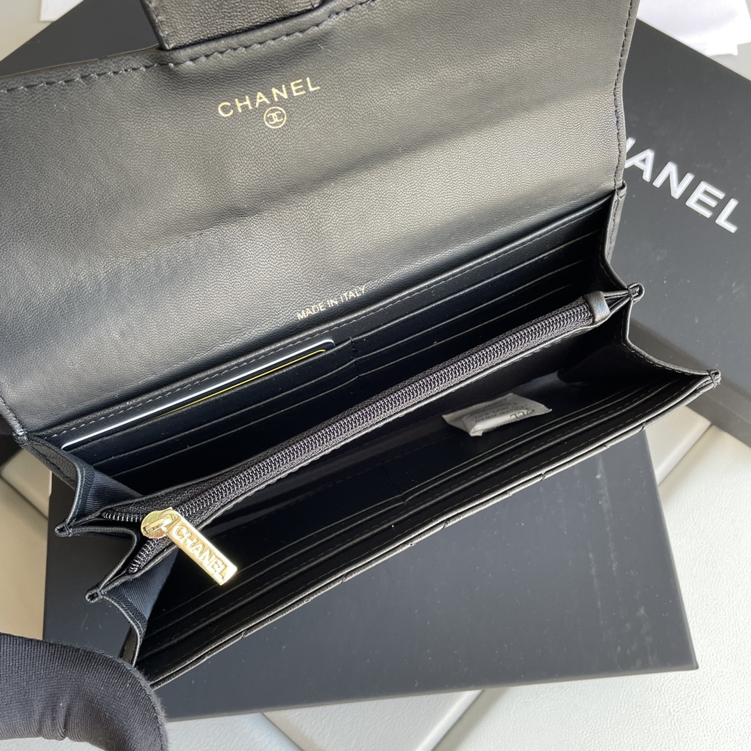 【CHANEL 】二つ折り財布  19*10*2.5CM -4色