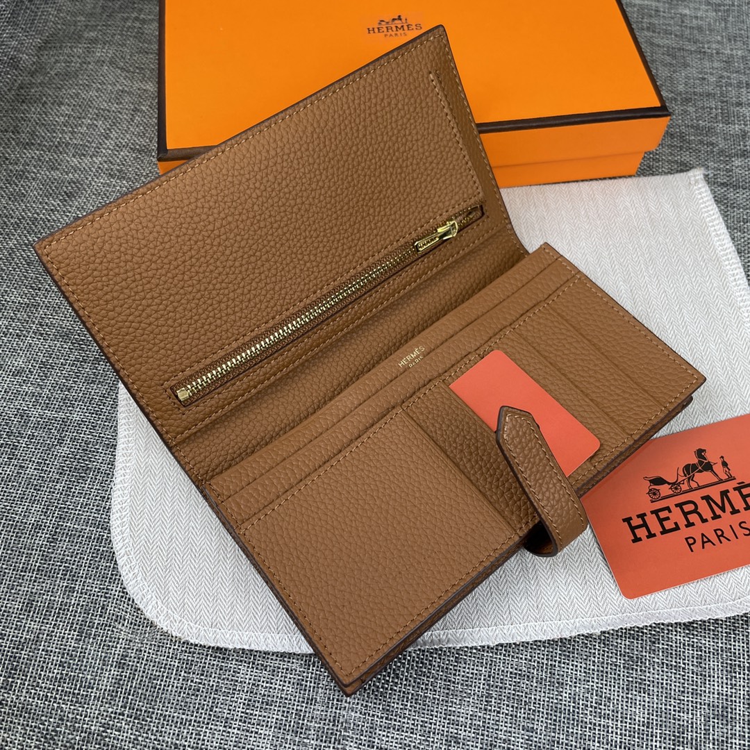 【Hermes 】二つ折り財布  9X17.5 CM -6色