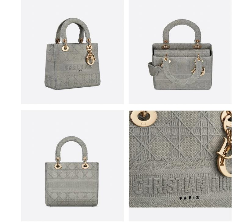 DIOR “LADY D-LITE” カナージュ ミディアム バッグ -2色