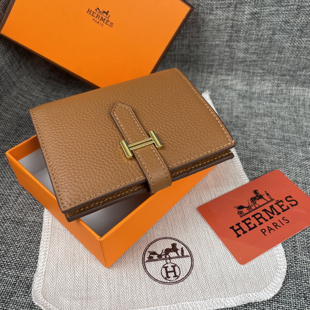 【Hermes 】二つ折り財布  10*12CM  -6色