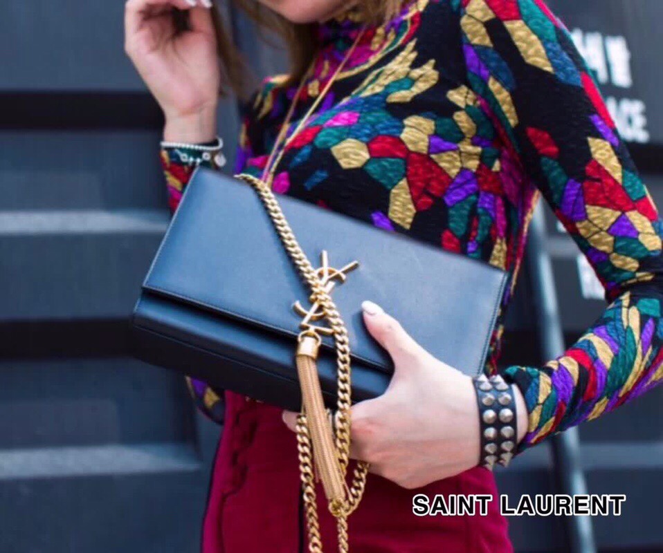 【SAINT LAURENT】  サイズ: 24x14x5cm -2色