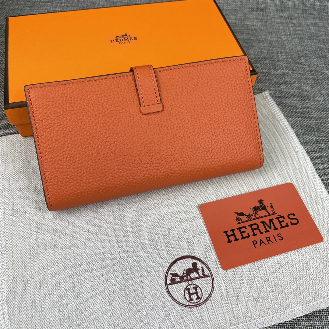 【Hermes 】二つ折り財布  9X17.5 CM -6色