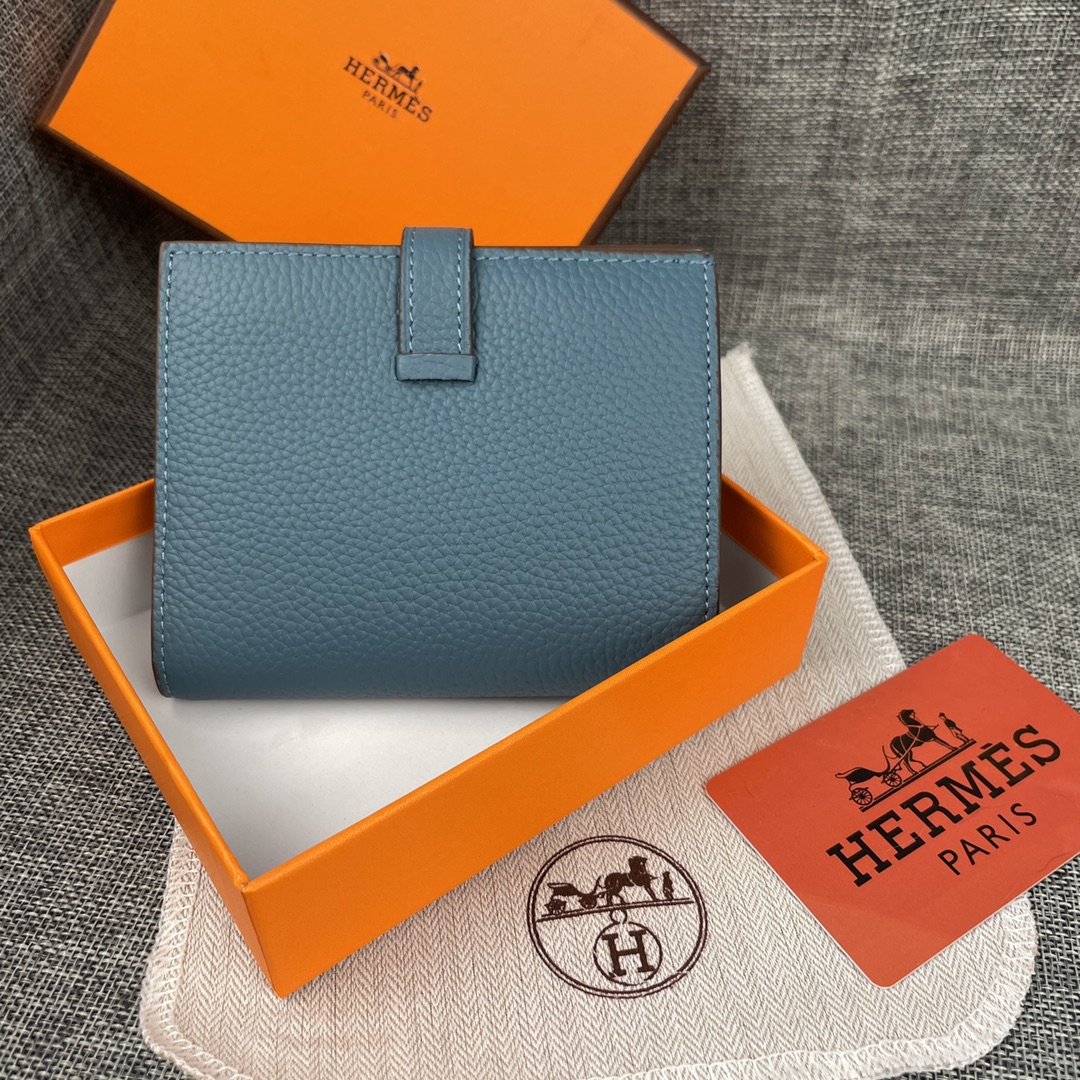 【Hermes 】二つ折り財布  10*12CM  -6色