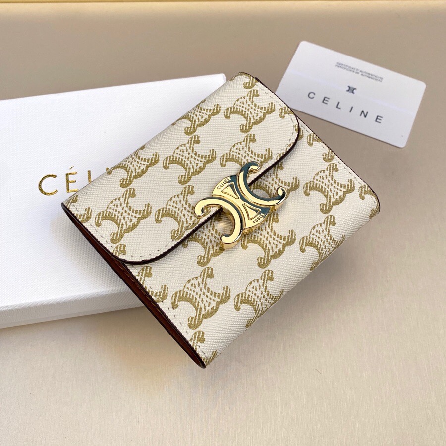 【CELINE】TRIOMPHE CANVAS 11*10*5CM