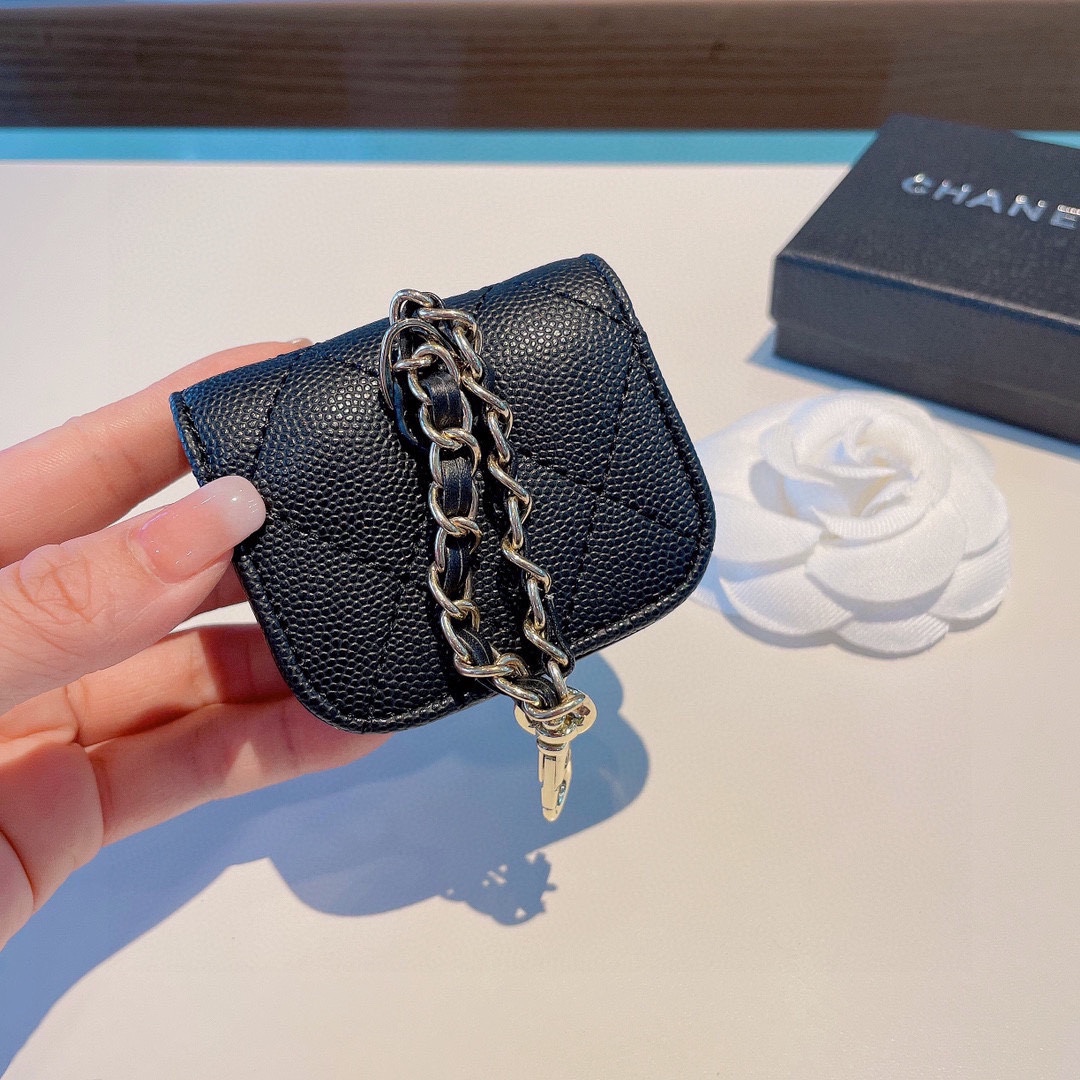 【スマホケース】CHANEL  イヤホン バッグ   -2色