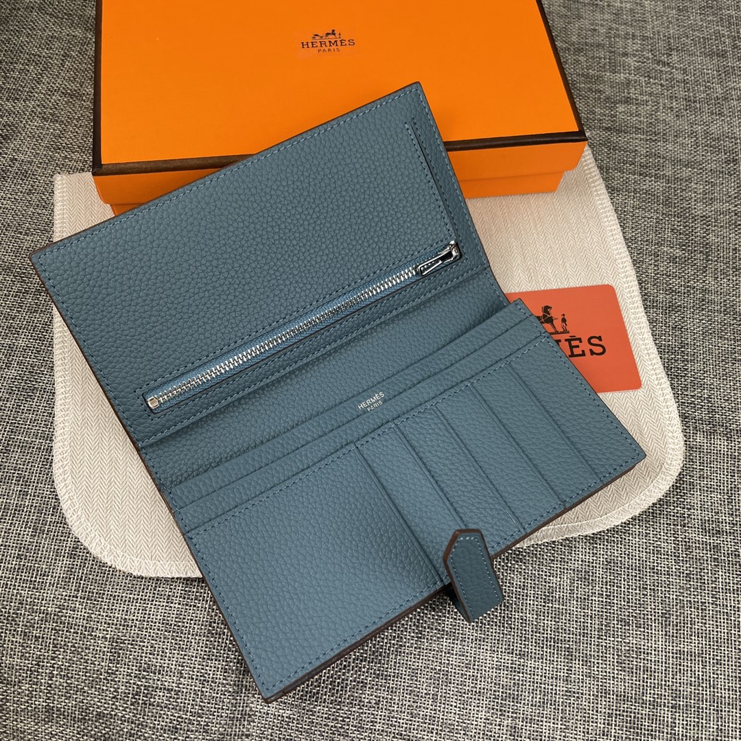 【Hermes 】二つ折り財布  9X17.5 CM -6色