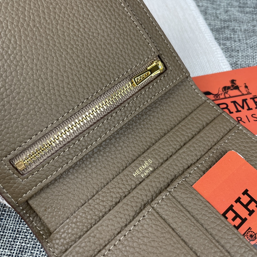【Hermes 】二つ折り財布  10*12CM  -6色