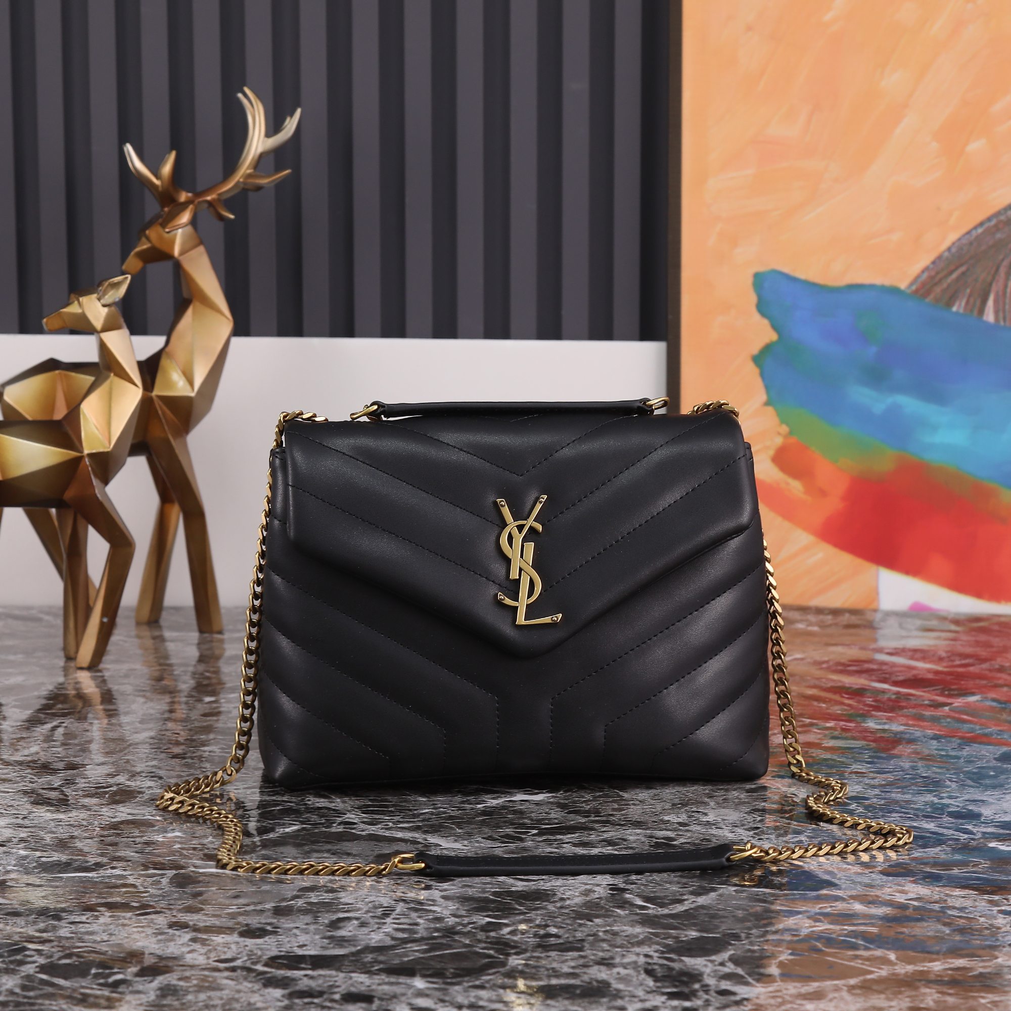【SAINT LAURENT】  サイズ: 24x15x5cm