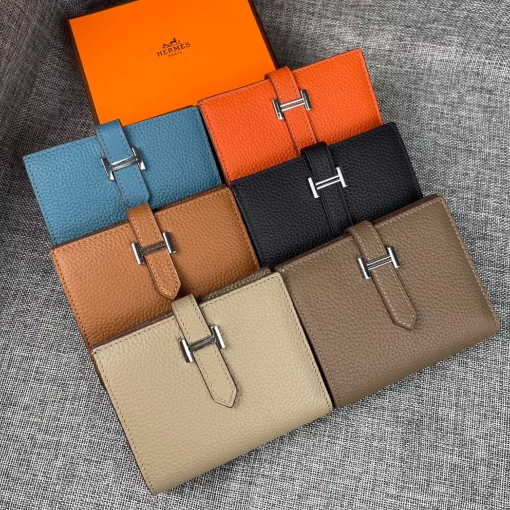 【Hermes 】二つ折り財布  10*12CM  -6色