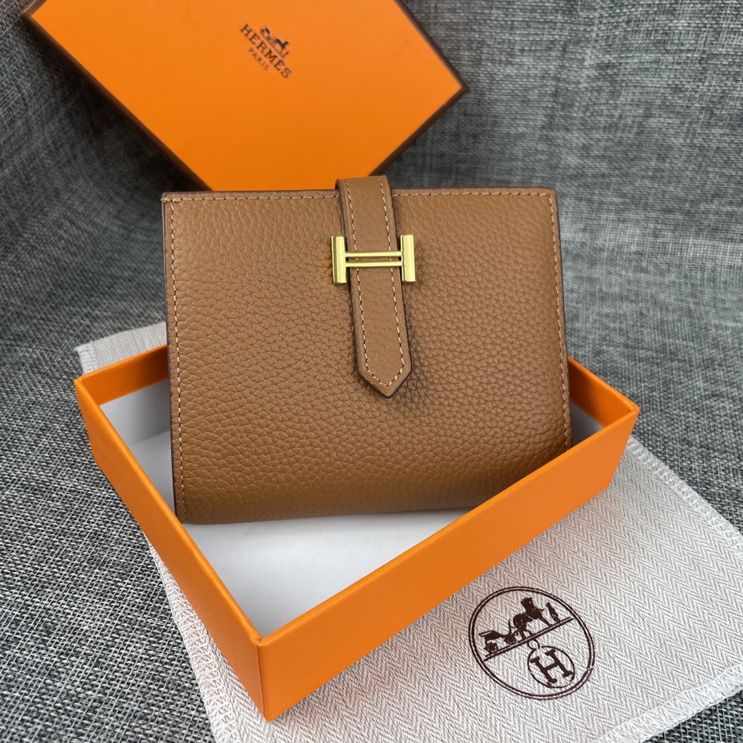【Hermes 】二つ折り財布  10*12CM  -6色