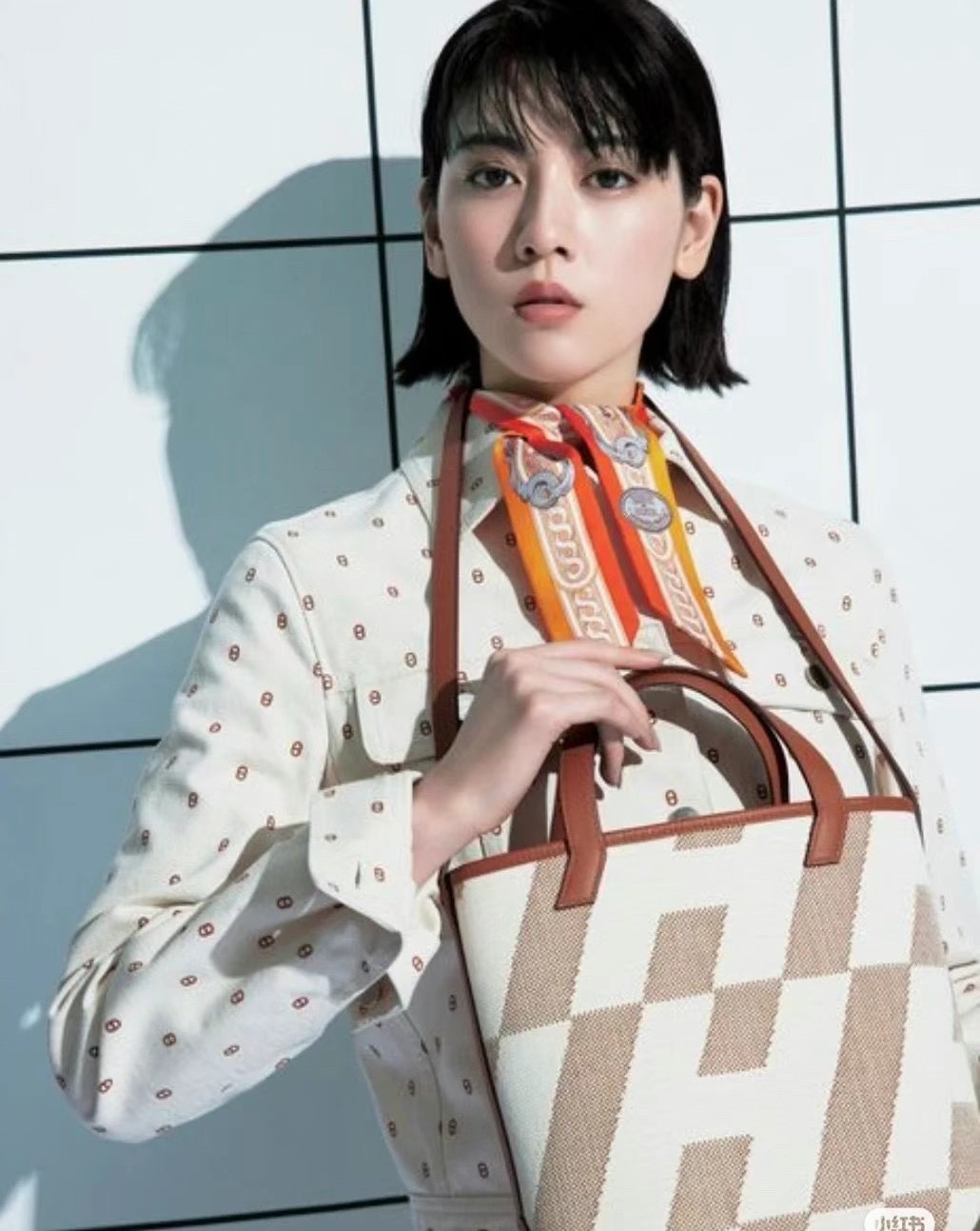 HERMES(エルメス)  CABAS HEN BIAIS Hen biais 27-8.5-24cm  2色