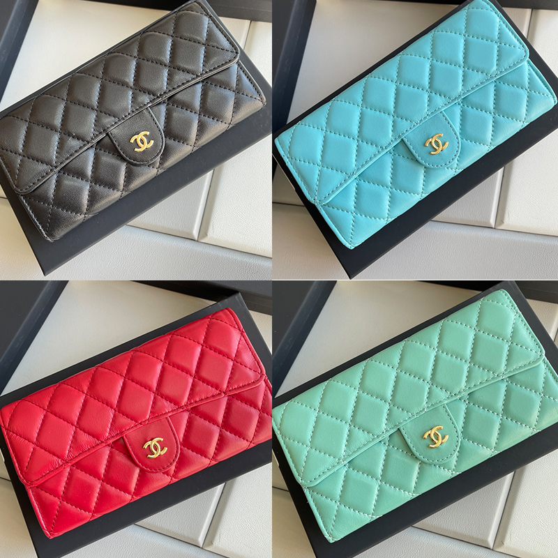 【CHANEL 】二つ折り財布  19*10*2.5CM -4色