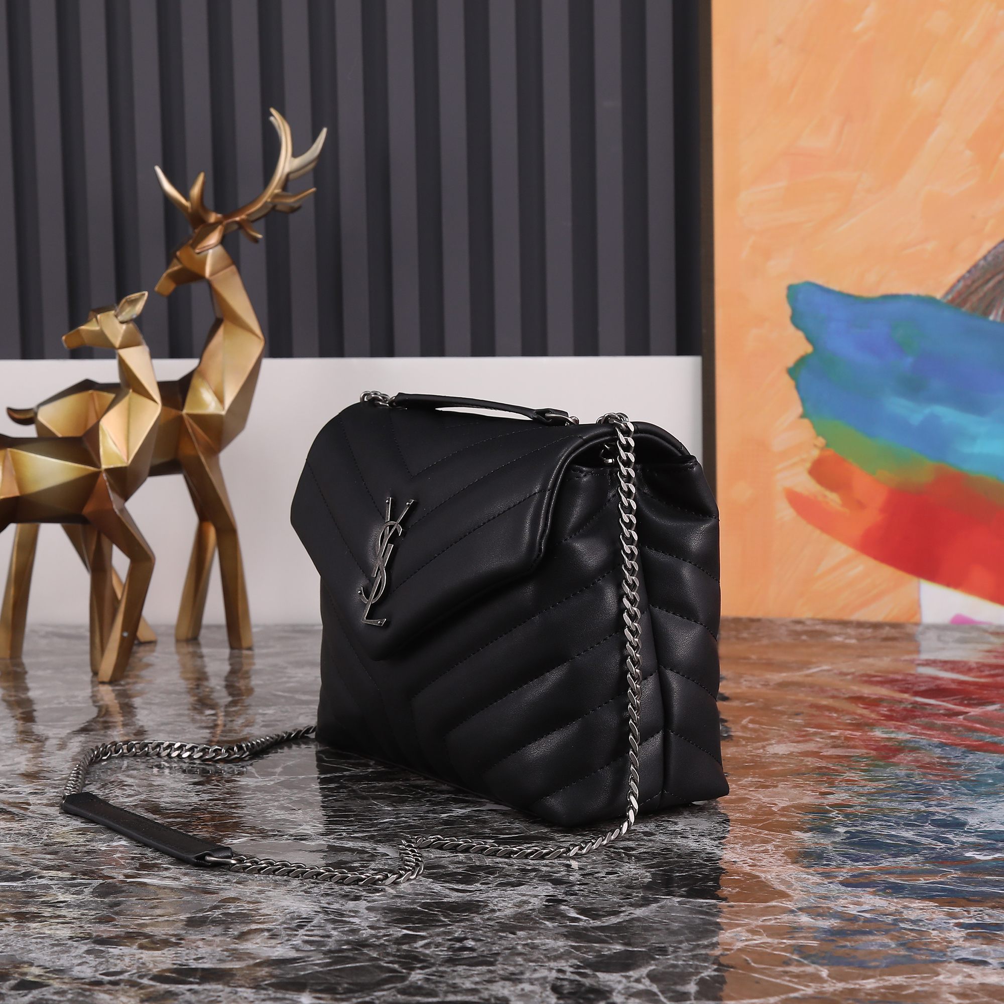 【SAINT LAURENT】  サイズ: 24x15x5cm