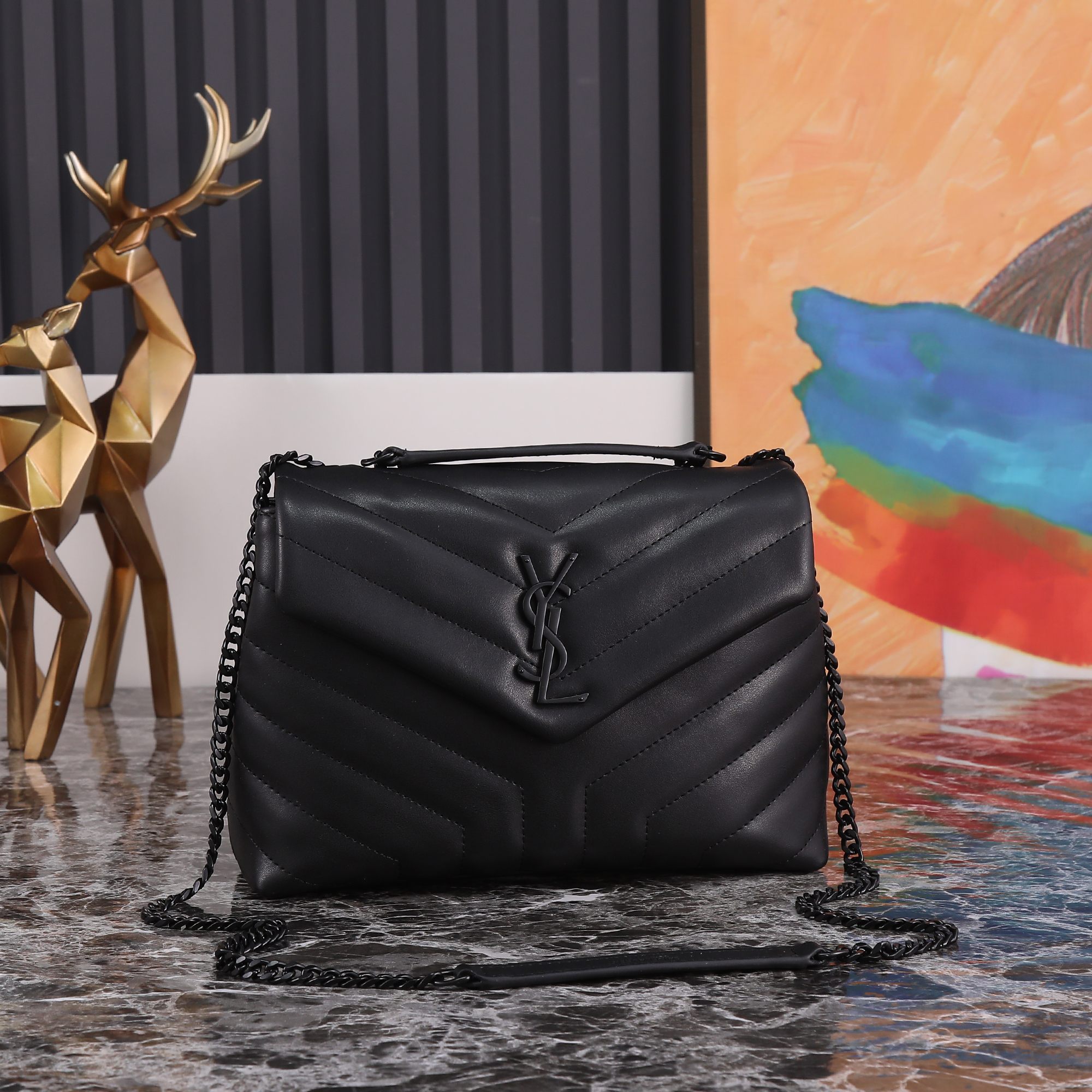【SAINT LAURENT】  サイズ: 24x15x5cm