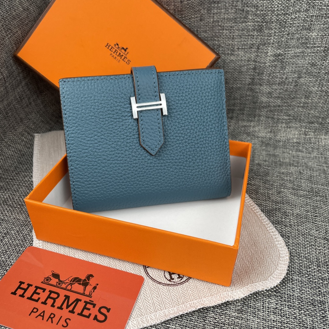 【Hermes 】二つ折り財布  10*12CM  -6色